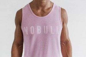 Canotta Nobull Bright Colors Uomo Rosa | XHL-631820