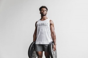 Canotta Nobull Camo Uomo Bianche | FPX-527360