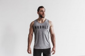 Canotta Nobull Classic Colors Uomo Grigie | NEZ-804317