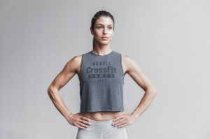 Canotta Nobull Crossfit Games 2021 Muscle Donna Grigie Profondo | YVG-173458