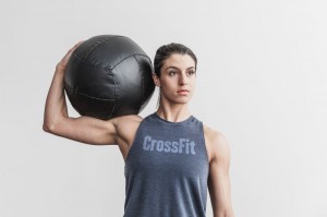 Canotta Nobull Crossfit High-Neck Donna Blu Marino | ORC-954673