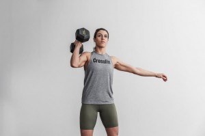 Canotta Nobull Crossfit High-Neck Donna Grigie | ELN-750162