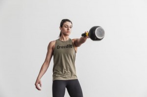 Canotta Nobull Crossfit High-Neck Donna Verdi | GMB-697305