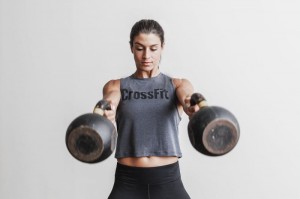 Canotta Nobull Crossfit Muscle Donna Grigie Profondo | MXC-879640