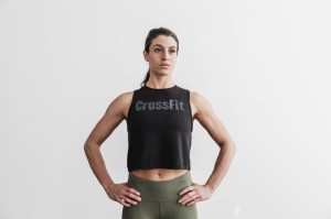 Canotta Nobull Crossfit Muscle Donna Nere | GLU-241065