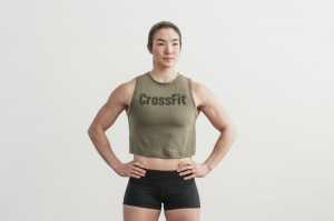 Canotta Nobull Crossfit Muscle Donna Verdi | LVQ-456018