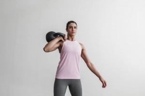 Canotta Nobull High-Neck Bright Colors Donna Rosa | USE-253796