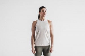 Canotta Nobull High-Neck Classic Colors Donna Bianche | HLG-812345