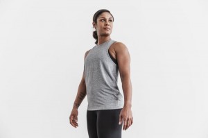 Canotta Nobull High-Neck Classic Colors Donna Grigie | CUP-431806