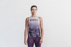 Canotta Nobull High-Neck Dip-Dye Donna Viola | WYK-348625