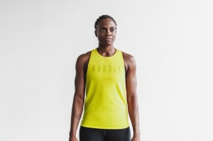 Canotta Nobull High-Neck Neon Donna Gialle | GNX-528670