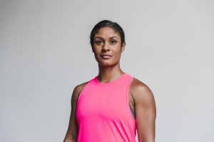Canotta Nobull High-Neck Neon Donna Rosa | RAP-354098