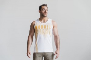 Canotta Nobull Miami Palm Uomo Gialle | TSC-291650
