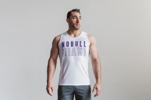 Canotta Nobull Miami Palm Uomo Viola | TXH-790134