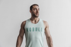 Canotta Nobull Seasonal Colors Uomo Menta | KQU-572016