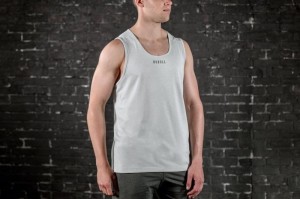 Canotta Nobull Textured Uomo Grigie | WND-361408