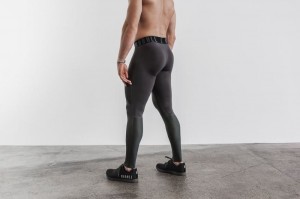 Collant Nobull Compression Uomo Grigie Scuro | RUC-501639