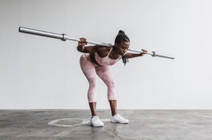 Collant Nobull Crop Melange Donna Rosa | ANW-207186