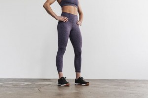 Collant Nobull High-Rise 7/8 Matte Donna Lavanda | KNC-615849