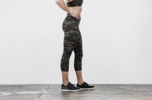 Collant Nobull High-Rise Crop Camo Donna Camouflage | FKC-026457