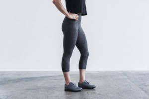 Collant Nobull High-Rise Crop Matte Donna Grigie | QPF-203764