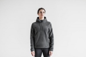 Felpa con Cappuccio Nobull Arctic Pullover Donna Grigie Scuro | ZUH-796340