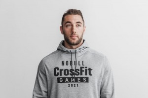 Felpa con Cappuccio Nobull Crossfit Games 2021 Uomo Grigie | PYQ-746092