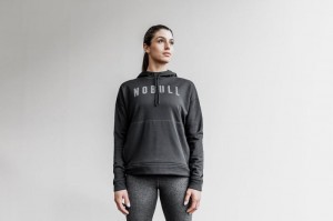 Felpa con Cappuccio Nobull Loose fit Donna Nere | JQT-985126