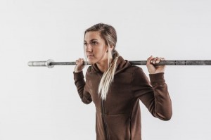 Felpa con Cappuccio Nobull Performance Zip-Up Donna Marroni | SHA-809462