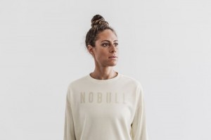 Felpe Nobull Crew Donna Bianche | OEQ-187625