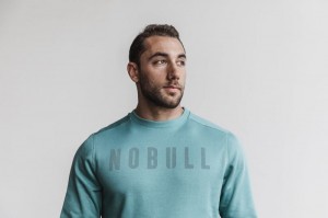 Felpe Nobull Crew Uomo Blu | SUZ-869140