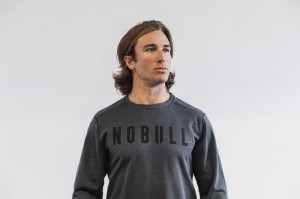 Felpe Nobull Crew Uomo Grigie Profondo | FQU-291308