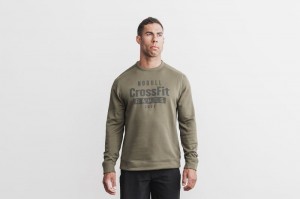 Felpe Nobull Crossfit Games 2021 Crew Uomo Verdi | MKW-420356