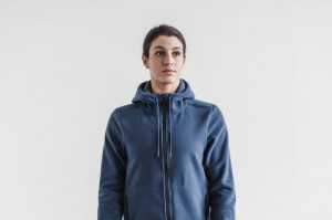 Giacche Nobull Arctic Zip-Up Donna Blu | KRG-892063