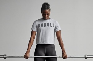 Magliette Nobull Boxy Donna Grigie | NAB-314850