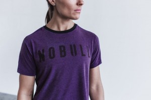 Magliette Nobull Boxy Donna Viola | VDF-901724