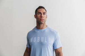 Magliette Nobull Bright Colors Uomo Blu | HSM-529634