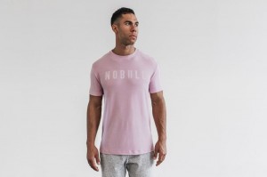 Magliette Nobull Bright Colors Uomo Rosa | RAN-245897