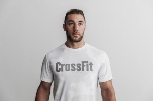 Magliette Nobull Crossfit Camo Uomo Bianche | VDX-289713