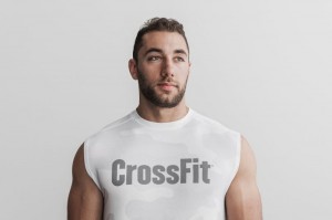 Magliette Nobull Crossfit sleeveless Camo Uomo Bianche | OEJ-732158