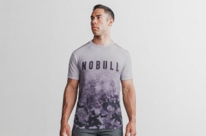 Magliette Nobull Dip-Dye Uomo Viola | CDX-902561
