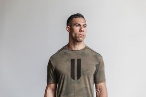 Magliette Nobull Horns Camo Uomo Camouflage | LPF-541069