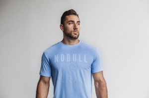 Magliette Nobull Madison Uomo Blu | KPT-497358