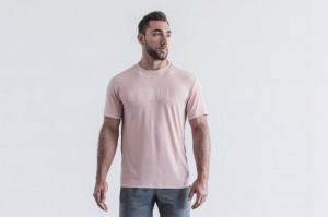 Magliette Nobull Seasonal Colors Uomo Rosa | RNY-407526