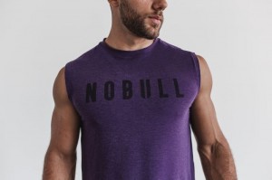 Magliette Nobull Sleeveless Uomo Viola | PXA-821605