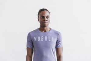 Magliette Nobull Slim Fit Donna Lavanda | NKX-639701
