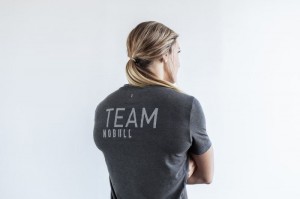 Magliette Nobull Team Donna Grigie Profondo | KBA-930681
