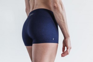 Pantaloncini Nobull 2 Plush Heather Donna Blu Marino | DQC-634792