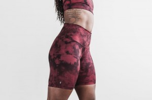 Pantaloncini Nobull High-Rise 6 Tie-Dye Donna Arancioni Nere | OYL-705439