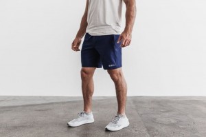 Pantaloncini Nobull Knit 8.5 Uomo Blu Marino | VJN-307698